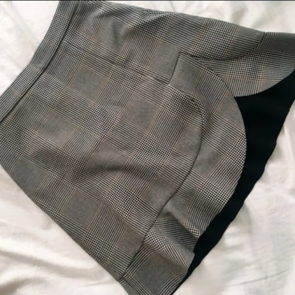 Zara checked skirt